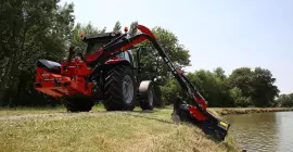 Sortear los obstáculos con la segadora desbrozadora AGRI-LONGER GII de KUHN con seguridad en el pivote