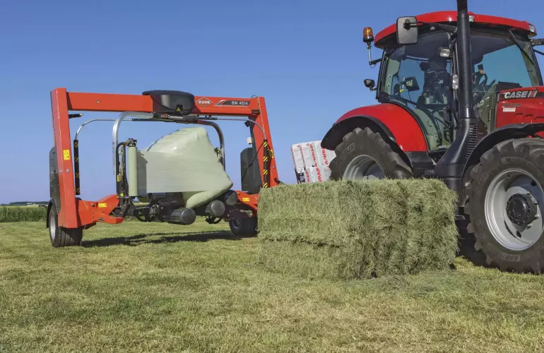Enrubanneuse balles carrées et rondes