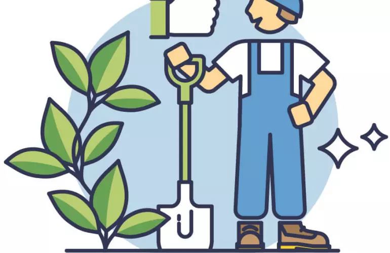 La mano de obra, si es económicamente posible, puede reducir la huella de carbono.