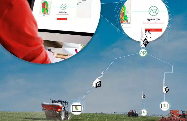Herramienta digital que permite transferir o recibir documentos de forma remota, como mapas de modulación o tareas, utilizando una plataforma de intercambio de datos.