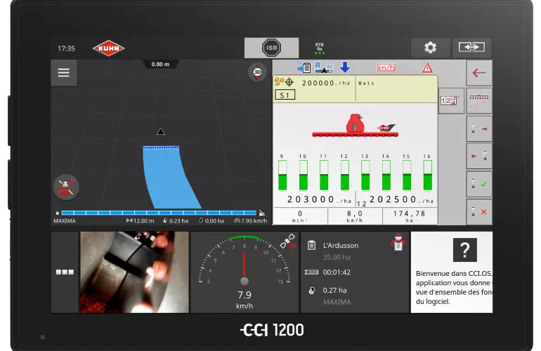 Terminal ISOBUS CCI 1200 con FC 13460 RA
