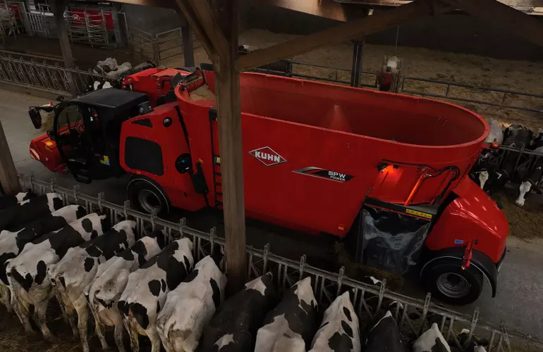 SPW Power para la distribución de raciones de vacas lecheras