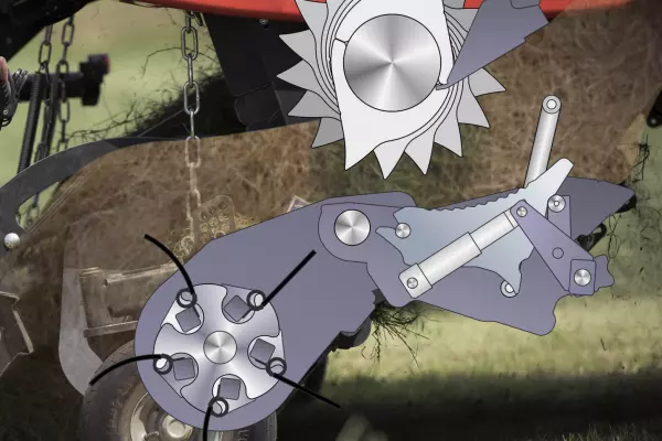 Tanto el desembrague del rotor como la tecnología DROPFLOOR garantizan la eliminación rápida de cualquier posible bloqueo