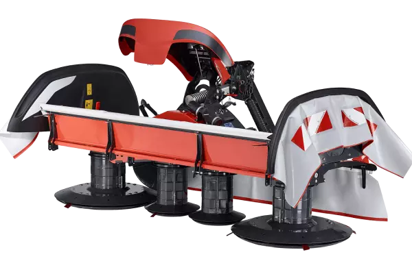 Las cubiertas de protección plegables delanteras y laterales pueden levantarse.