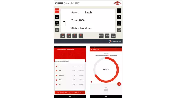 En función de tus necesidades de gestión, dos interfaces diferentes para tu terminal de pesaje