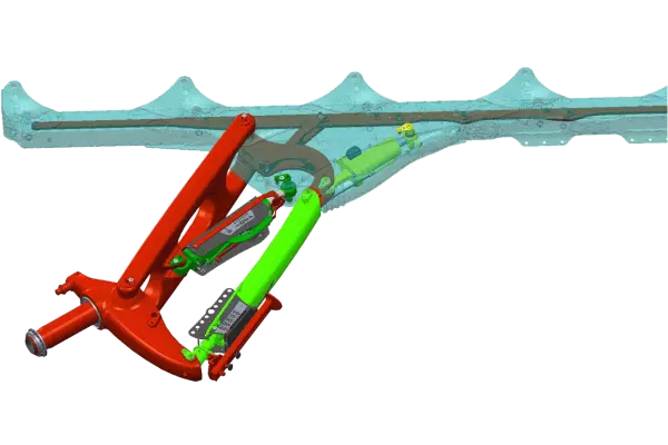 El dispositivo de anchura variable está al 100% protegido en el interior del bastidor de VARI-MASTER L
