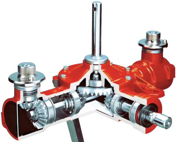 Caja de engranajes de la abonadora MDS .2 reforzada en baño de aceite para una excelente durabilidad