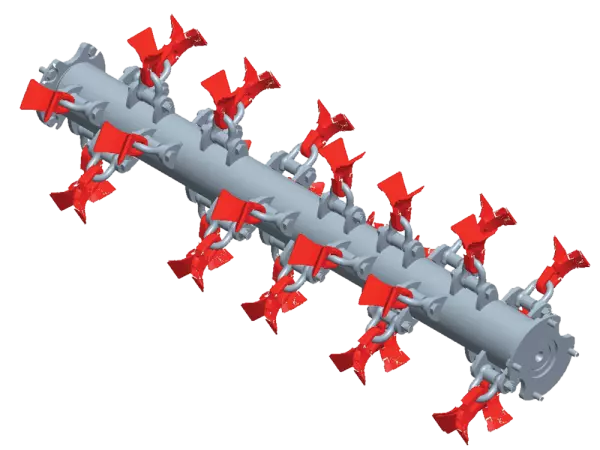 Rotor universal y rodillo palpador XTREM de 140 mm de diámetro