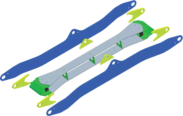 Los aceros finos de límite elástico muy alto (THLE) aportan al brazo de las máquinas PRO-LONGER GII dos veces más resistencia y flexibilidad que una estructura tubular clásica.