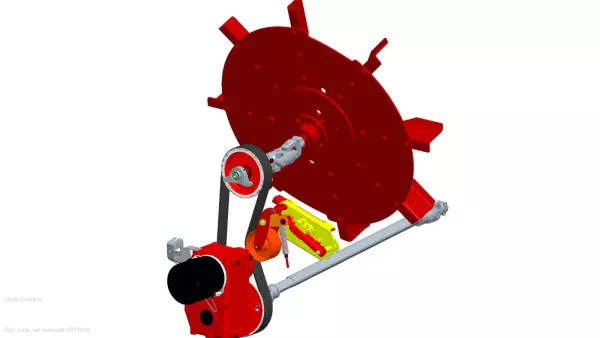 Transmisión de la turbina por correa desembragable para un funcionamiento suave y silencioso