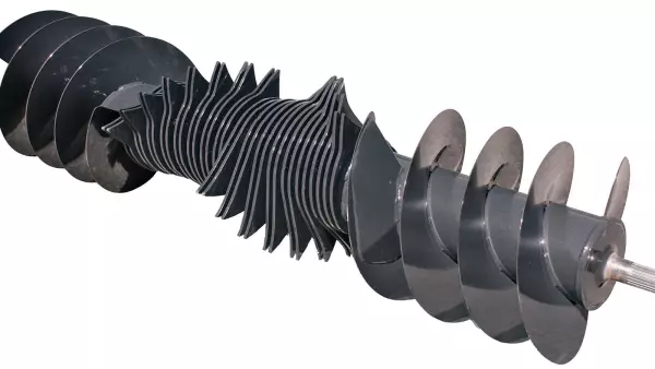 El rotor OMNICUT de 15 cuchillas (OC 15) ofrece una longitud de corte de 45 mm