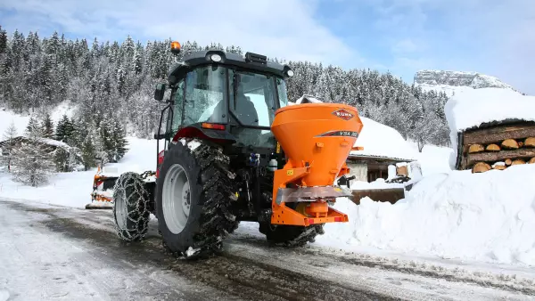 Deflectores ajustables de acero inoxidable para adaptar la anchura de esparcimiento del distribuidor de sal y arena VSA