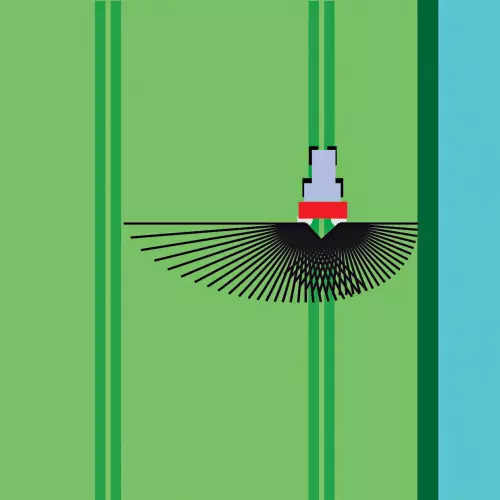 Deflector para lindes TELIMAT para una gran precisión en los bordes de la parcela