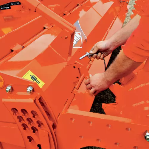 Ajustes del capó trasero de las fresadoras rotativas EL