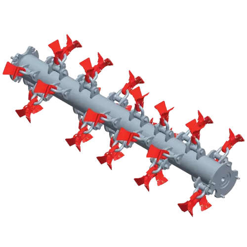 El dispositivo patentado FAST-FIT combina el montaje y desmontaje rápido de los mayales con la seguridad que deben ofrecer las máquinas que trabajan muy cerca de los usuarios de la carretera.