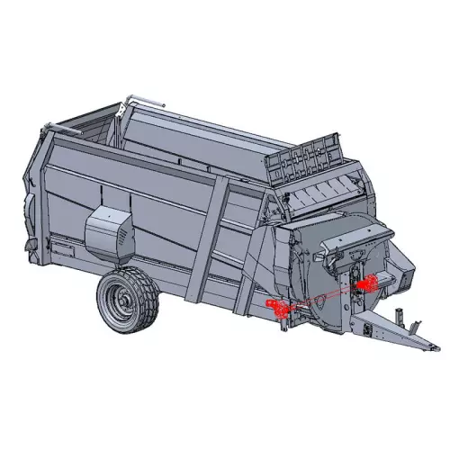 Motor adicional para distribuir ensilados