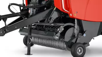 Un amplio pick-up direccionado por leva con rodillo de cultivo estándar.