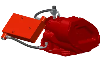 Caja de cambios central con sistema de refrigeración de aceite en la HR 1040