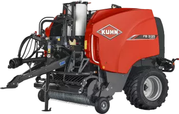 Silueta de la rotoempacadora de cámara fija FB 3135 de KUHN