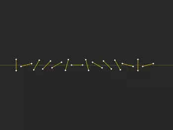 Esquematización del perfil de mezcla gradual de los soportes de las cuchillas de las gradas rotativas