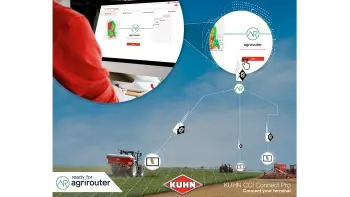 Con CCI 800, KUHN Easytransfer y Agrirouter, intercambiar y transferir tus datos nunca había sido tan fácil y rápido.