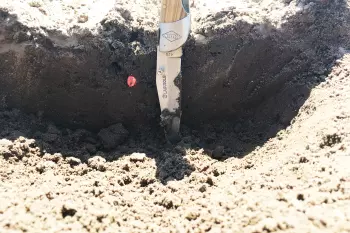 Una precisión de la profundidad de siembra óptima