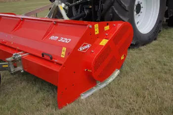 Doble transmisión de las trituradoras RM 320 y RM 400, adaptadas a grandes potencias