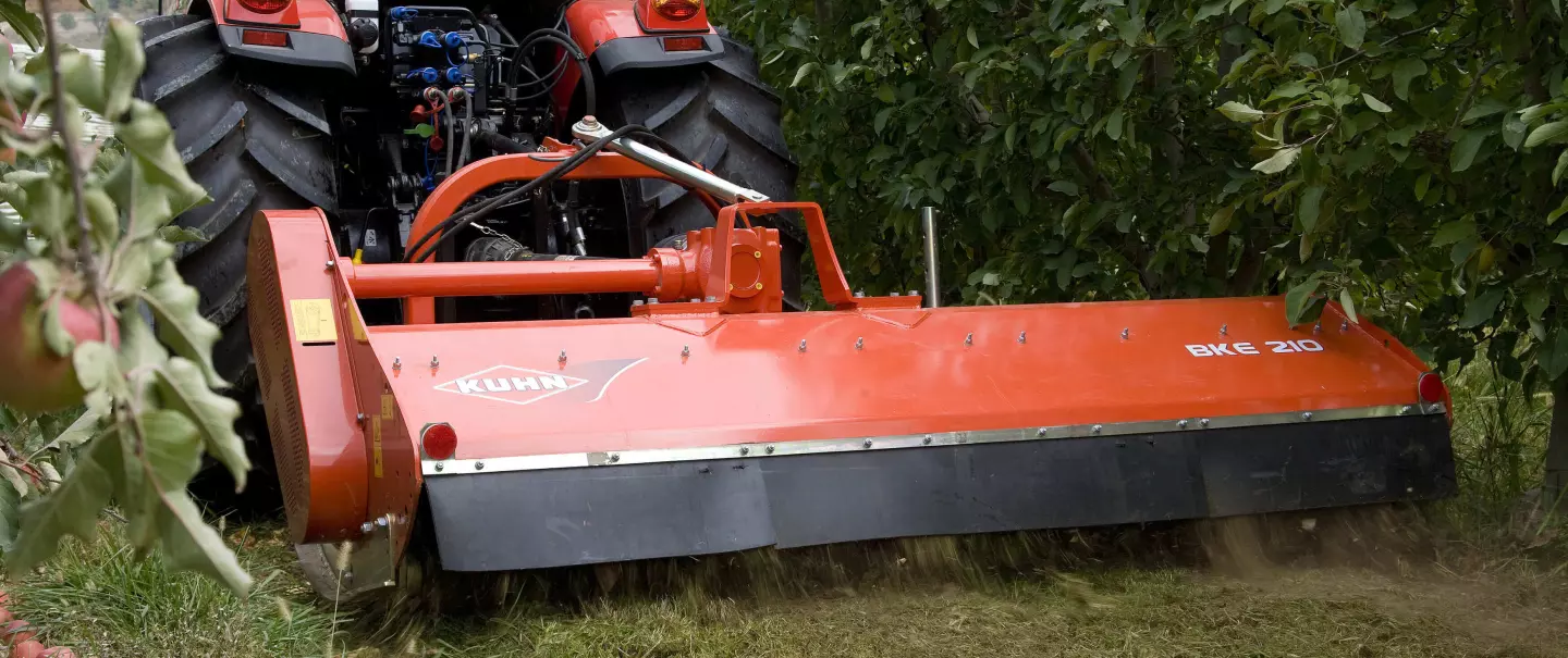 Trituradora BKE 210 durante el trabajo