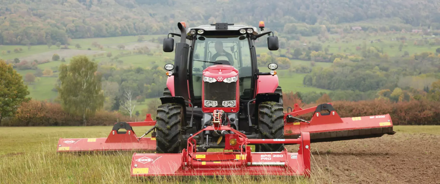 Trituradora BP 8300 durante el trabajo