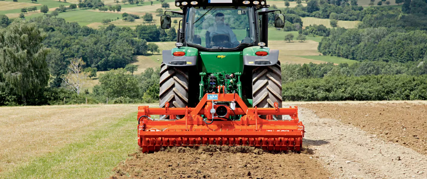 Fresadora rotativa EL 282 trabajando