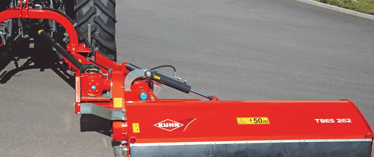 La trituradora TBES 262 en posición estática