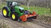 Trituradora para plantaciones frutales TDP 2000 durante el transporte por carretera en el sur de Francia